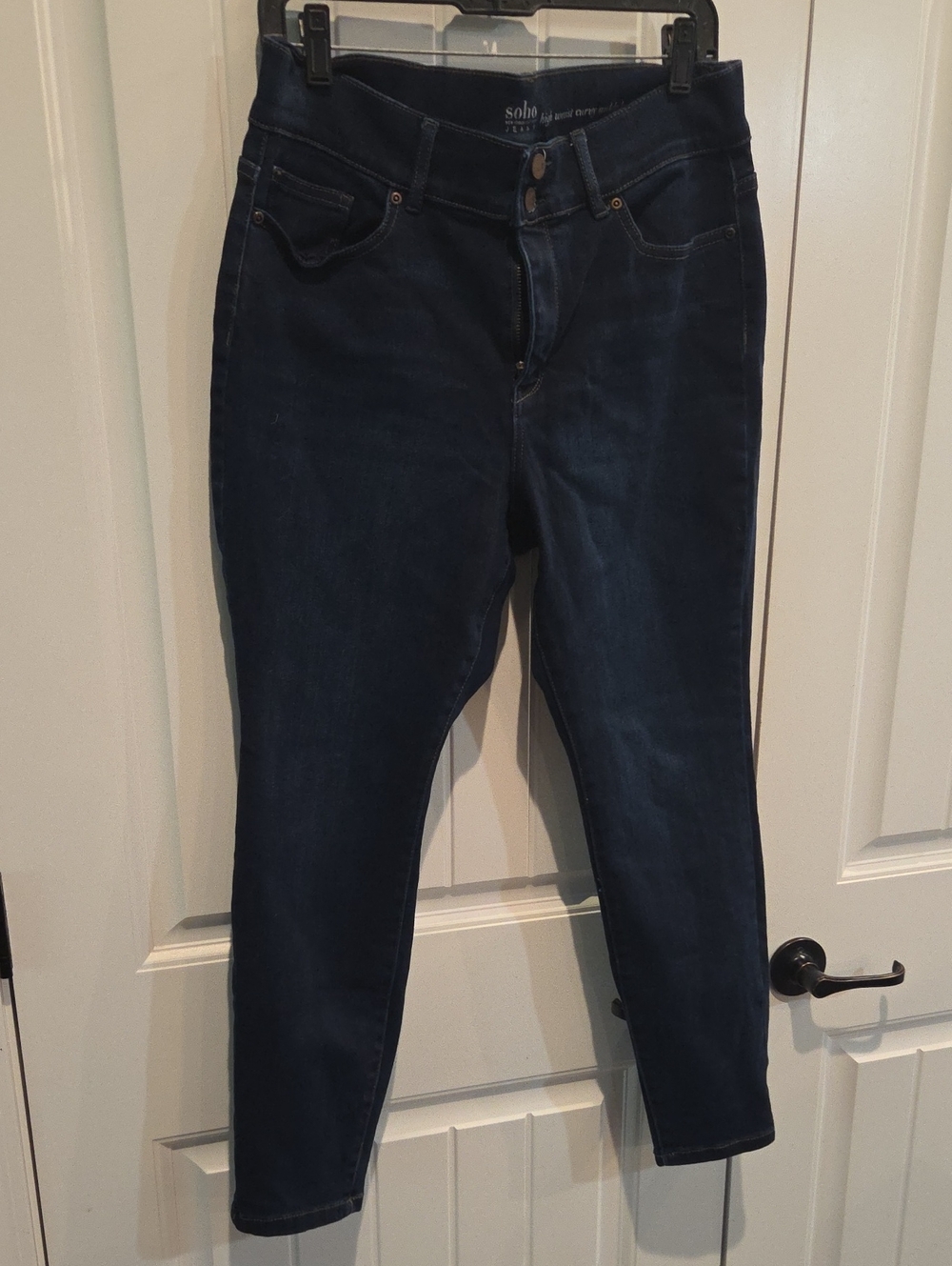 New York &  Co Soho Navy Skinny Stretch Jeans for Women